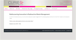 Desktop Screenshot of curieservices.com
